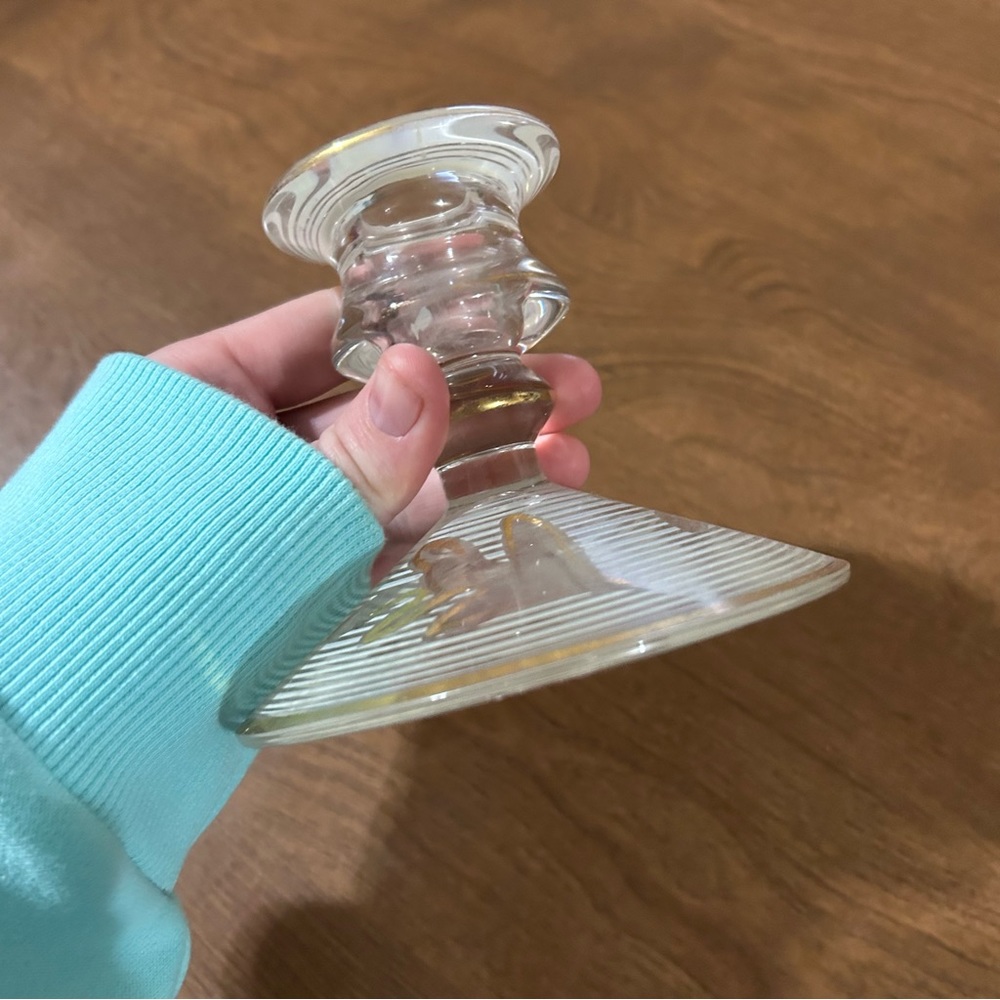 Glass candle holder - Picture 4 of 5